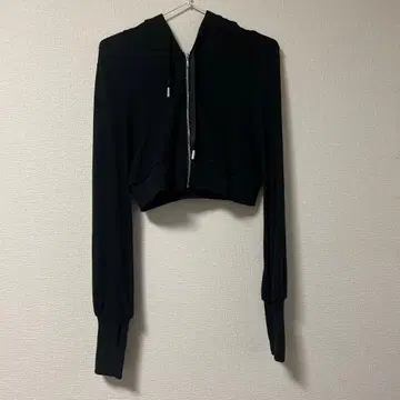 시로노사쿠라 UV컷 후드티 여름설초 블랙 S 사이즈 실버