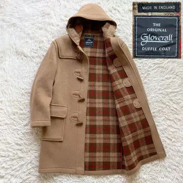 90-00s L 사이즈 영국제 글로버올 명작 더플 코트 카멜