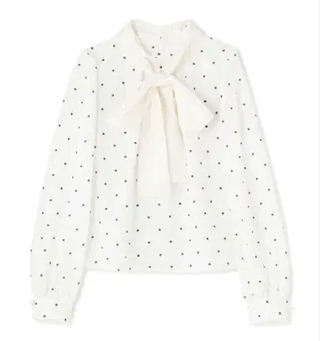 프로포션 바디 드레싱 새틴 리본 블라우스