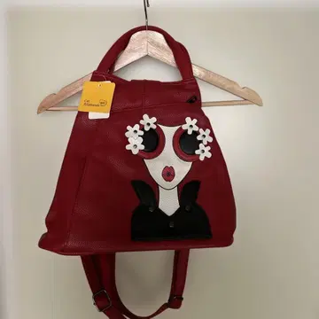 빨간색 캐릭터 백팩