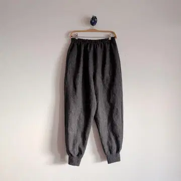 린넨 몸빼 팬츠 밑단 리브