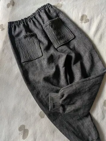 린넨 몸빼 팬츠 밑단 리브