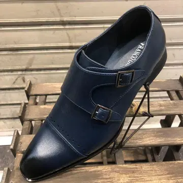 [ 프랑코 조반니 ] [ 새상품 ] [ 소가죽 ] 더블 몽크 스트랩 신발