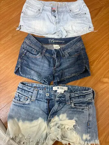 데님 숏팬츠 3세트