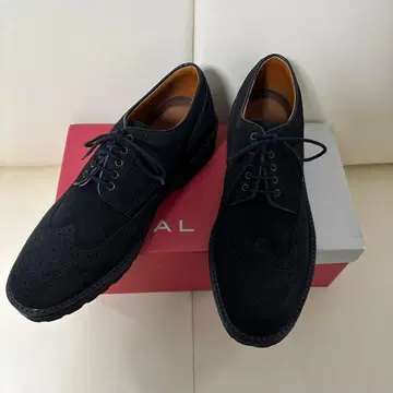 REGAL 블랙 스웨이드 드레스 슈즈