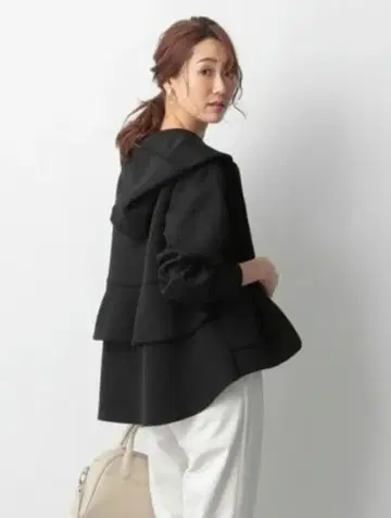 GLOBAL WORK 서머 에어리 프릴 후드티 베이지 L 사이즈