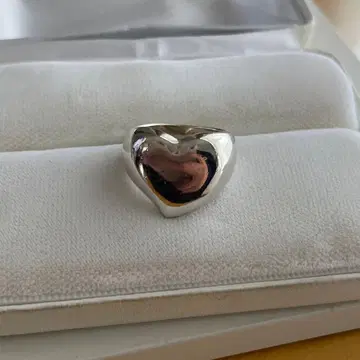 하트 SILVER 각인 반지