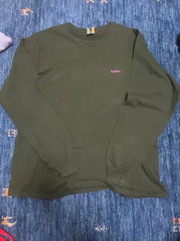 bedlam 올리브 그린 긴팔 티셔츠
