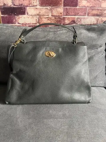 MARCO ROMITI 이탈리아제 천연 가죽 그레이 숄더백