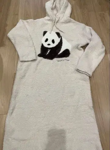 젤라또피케 후드 부착 자카드 팬더 원피스