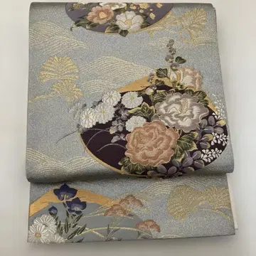 후쿠로 오비 조개 사계절 꽃