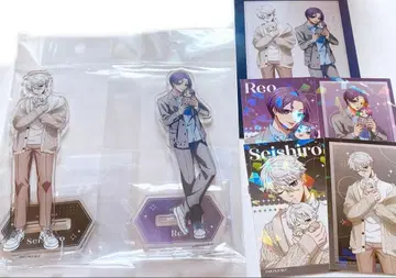 블루 록 나기 세이시로 미카게 레오 아크릴 스탠드 홀로그램 카드 특전