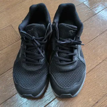 [ 25cm ] Mizuno 블랙 스니커즈