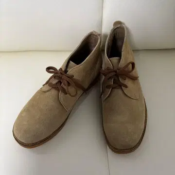 Oceanus 베이지 스웨이드 처카 부츠