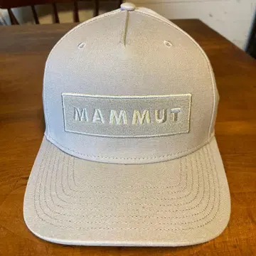 MAMMUT 자수 로고 캡 라이트 그레이