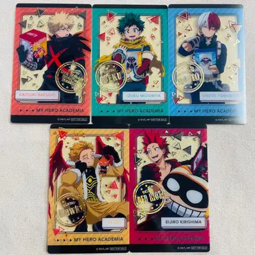 나의 히어로 아카데미아 혜택 클리어 카드 금박 컴플리트 남코 한정판