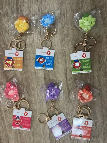산리오 미야쿠미야쿠 만박 최애 컬러 입체 마스코트 키링