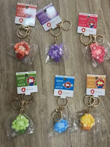 산리오 미야쿠미야쿠 만박 최애 컬러 입체 마스코트 키링