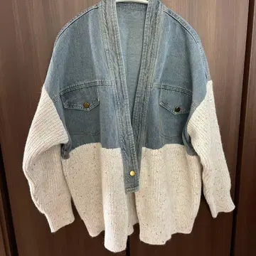 데님 자켓 콤비 자켓
