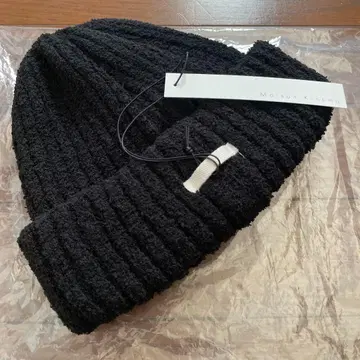 메종 키네마 니트 모자 블랙 새상품