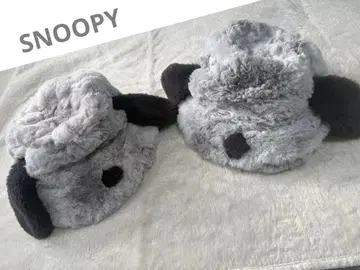 스누피 복슬복슬 버킷햇 모자 햇 usj 유니버셜 그레이