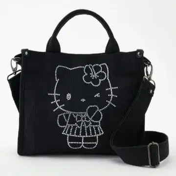 헬로키티 토트백 블랙 큐빅
