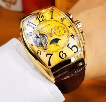 SEWOR 자동 와인딩 손목시계 골드