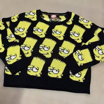 THE SIMPSONS 바트 심슨 크롭 니트 M