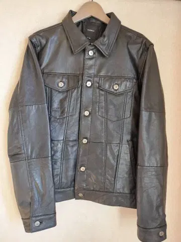 [새상품급] roshell 블랙 가죽 자켓 XL