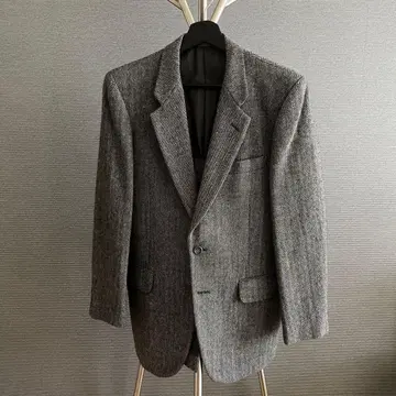 그레이 트위드 테일러드 자켓