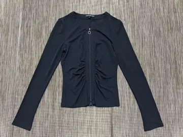 FOXEY 블랙 지퍼 자켓 38