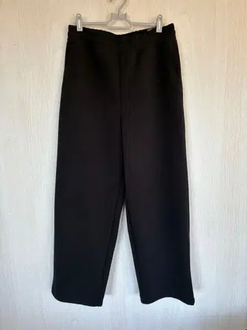 UNIQLO:C 맨투맨 와이드 팬츠 블랙