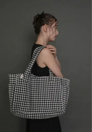 CLA NUBI BAG 깅엄 체크