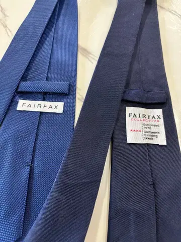 FAIRFAX 핸드메이드 넥타이 (네이비 블루) 낱개 판매 상담 가능