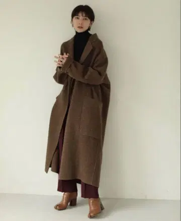 TODAYFUL 오버 체크 코트