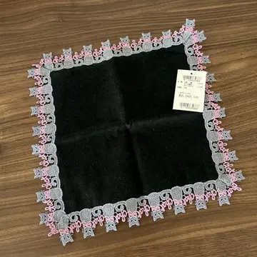 치카자와 레이스 고양이 자수 고양이 cat 손수건 새상품