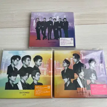 SixTONES CITY CD+DVD 초회 한정판 3종 세트