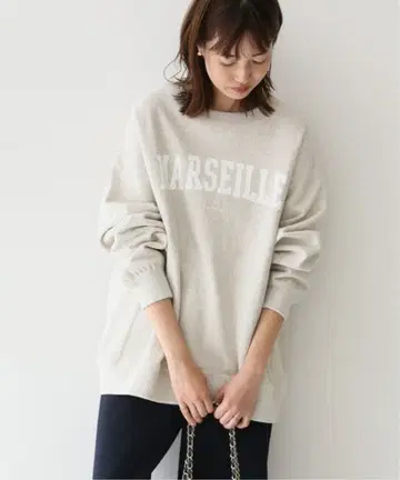 SLOBE IENA MARSEILLE 로고 맨투맨 WEB 한정판 새상품급