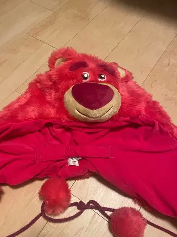 랏소 후드 부착 캡 빨간색