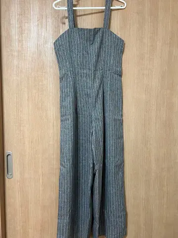 와이드 팬츠 스트라이프 그레이 살로펫