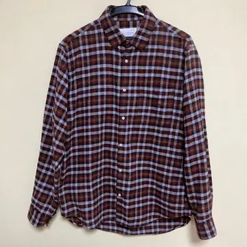 URBAN RESEARCH DOORS 체크 무늬 코튼 플란넬 셔츠 M