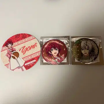 새벽의 연화 캐릭터 카페 요나 키자 캔뱃지 코스터