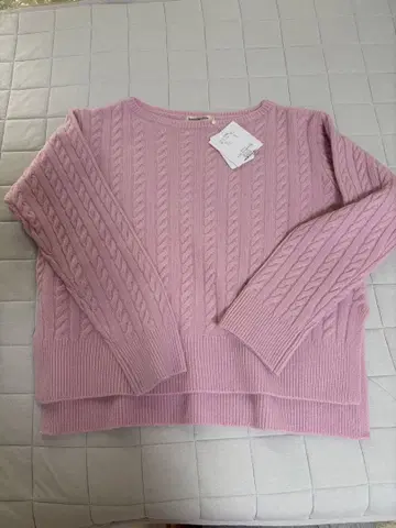 울 캐시미어 케이블 풀오버