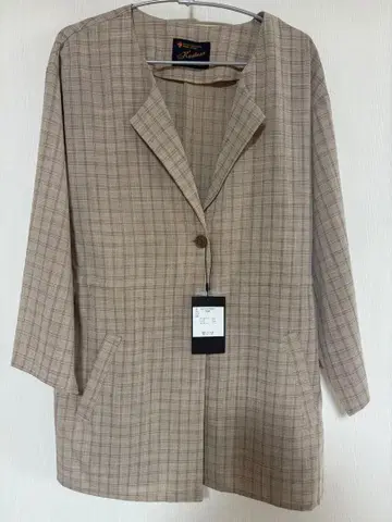 [ Kastane ] 노카라 체크 자켓