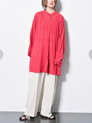 CITYSHOP 시어 티셔츠 셔츠 핑크