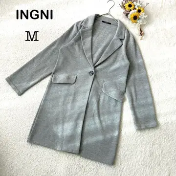 [ INGNI 잉그 ] 니트 체스터 코트 자켓 아우터 그레이 겨울