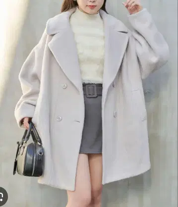 Chico 더블 브레스트 테일러드 자켓 (라이트 그레이)