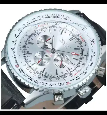 크로노그래프 손목시계 실버