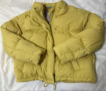 theoryluxe 빅 실루엣 다운 코트 머스타드