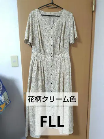 [니센 글래머] 꽃무늬 반팔 원피스 FLL